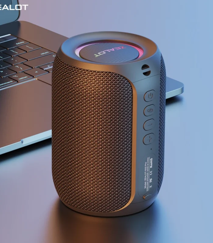 Zealot-S32PRO Powerful Bluetooth Speaker, Bass Wireless, LED Light, Outdoor Speakers, Subwoofer, Waterproof Sound Box Support