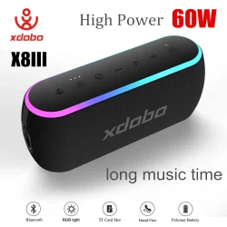 XDOBO X8 III Bluetooth Speaker Wireless Subwoofer 6600mAh 60W Powerful Deep Bass Power Bank Outdoor Party Hiking Music Fun