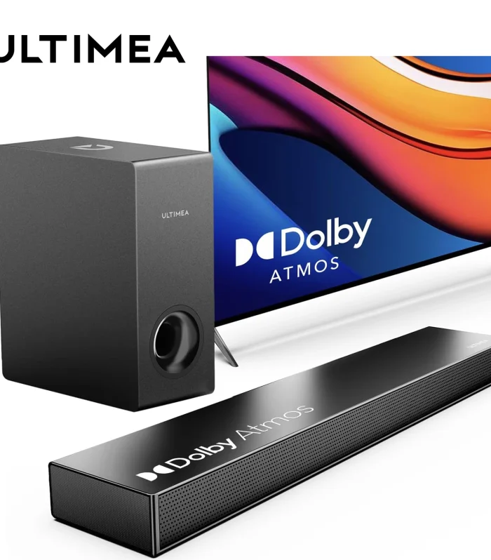 ULTIMEA 190W 2.1 Soundbar with Dolby Atmos,3D Surround Sound System with Subwoofer for TV,Home Theater Bluetooth Speakers